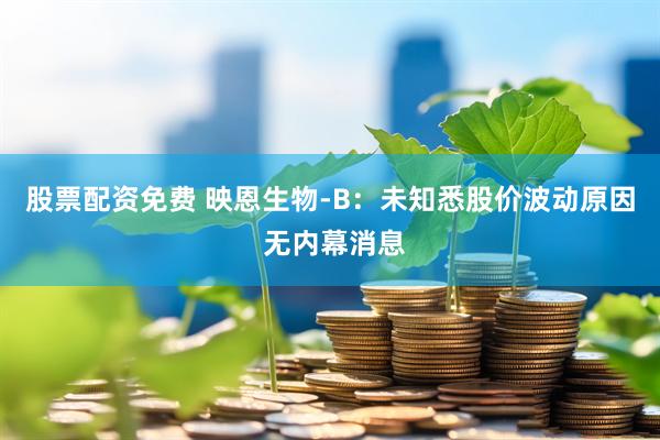 股票配资免费 映恩生物-B：未知悉股价波动原因 无内幕消息
